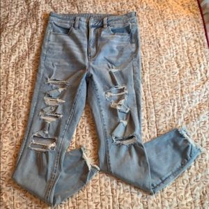American Eagle ripped Jeggings